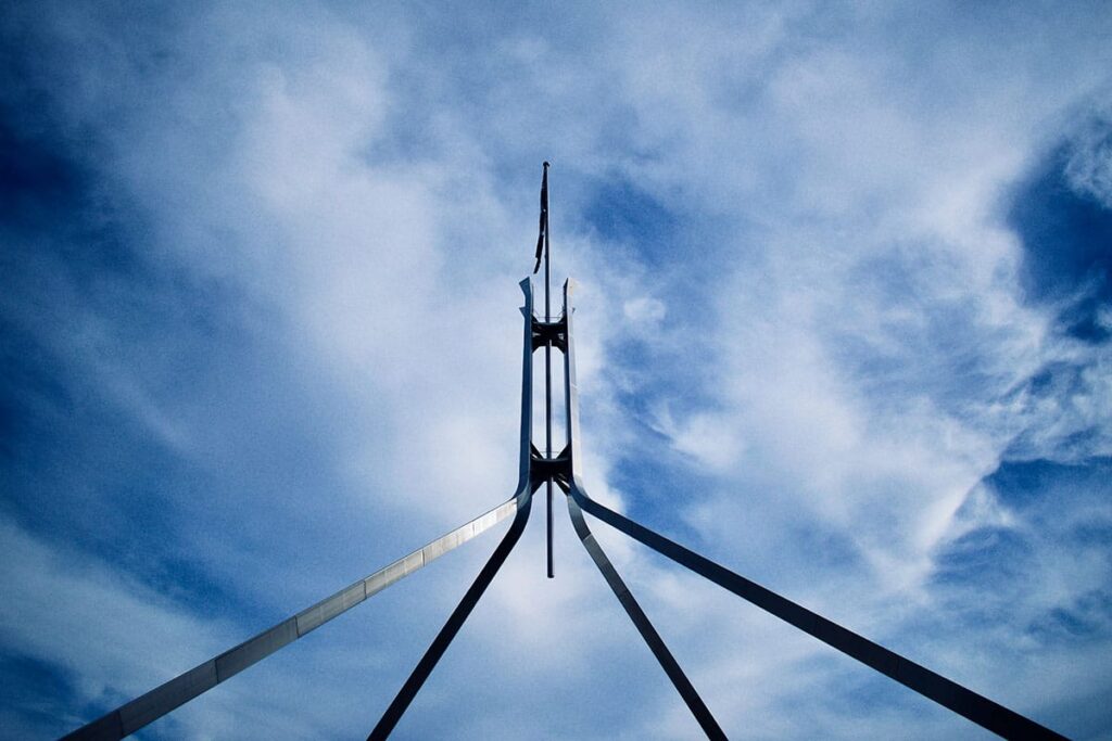 Parliament House Flag Australia
